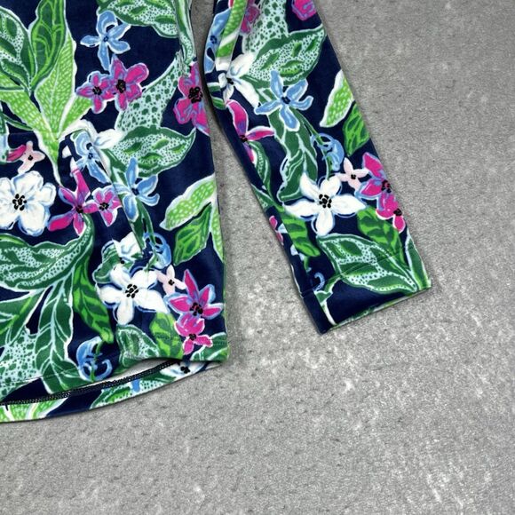 Lilly Pulitzer Half Zip Pullover Girls Size Large Monkey, Toucan & Giraffe - Picture 5 of 12